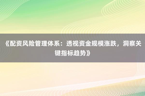 《配资风险管理体系：透视资金规模涨跌，洞察关键指标趋势》