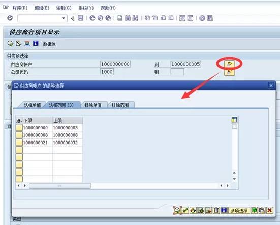 汐帆信息 sap中 查询供应商明细